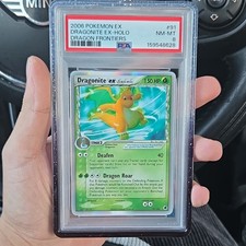 Pokemon 2006 EX Dragon Frontiers Dragonite ex Delta Species 91/101 Holo PSA 8