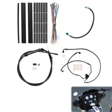 Clutch Cable Brake Line for 08-13 Harley Street Electra Glide No ABS 14'' Bar 