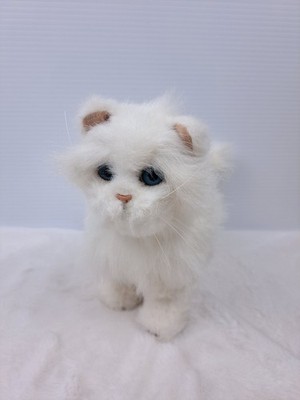 2009 Hasbro FurReal Friends Lulu 10'' Walking White Plush Kitten Kitty Cat  WORKS