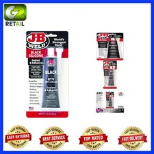 Multi-Purpose 3 oz. Black Silicone Sealant - Ideal for Household and Automotive