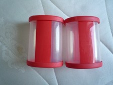 2 x TUPPERWARE Gewürzdosen Aufbewahrung ORIENT-EXPRESS  - rot - je 250 ml