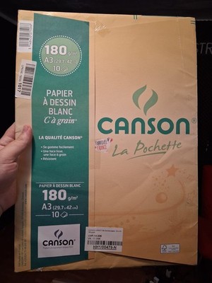 Canson Mi-Teintes Mappe mit 10x Zeichenpapier, DIN A3, 29,7 x 42 cm