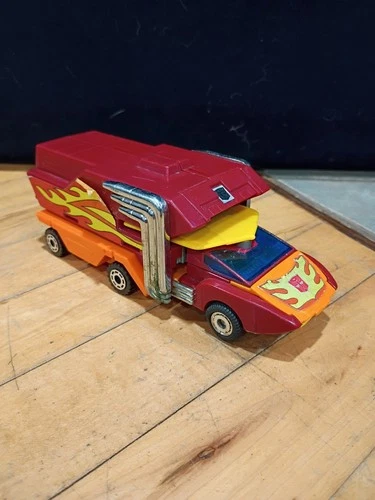 1986 G1 Transformers Rodimus Prime Truck & Trailer Vintage Figure Incomplete