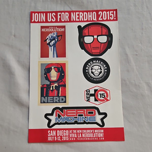 N.E.R.D NerdHQ 2015 Nerd Machine Sticker/Decal Sheet Rap & Hip Hop