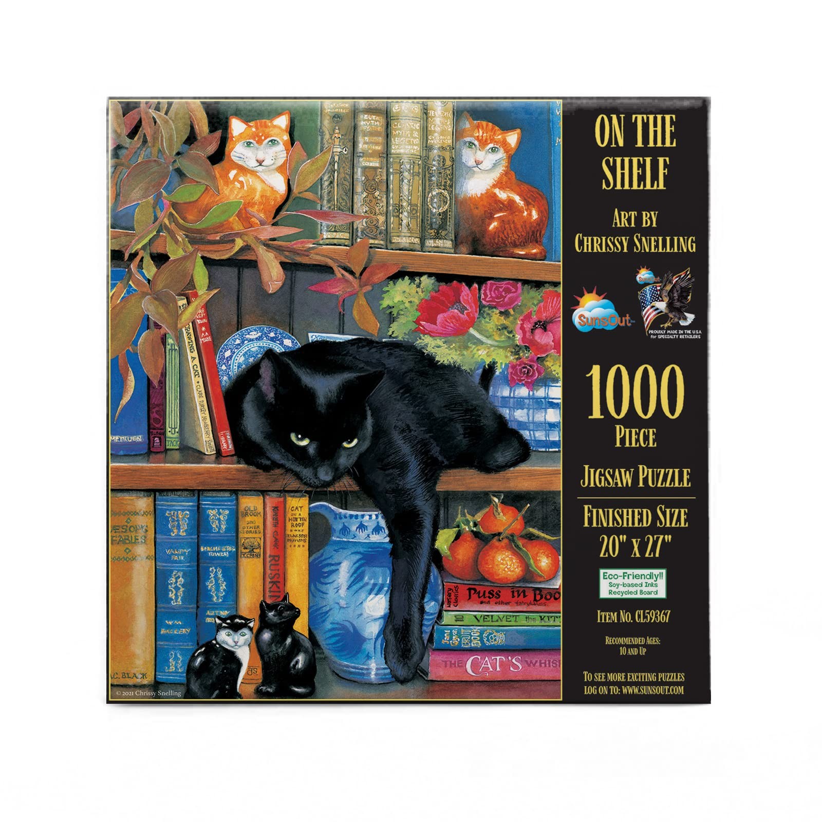 SUNSOUT INC - On The Shelf - 1000 pc Jigsaw Puzzle by Artist: Chrissie Snelling