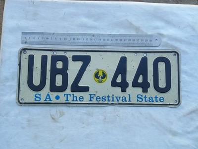 South Australia Alpha Numeric Number Plate  SA UBZ 440