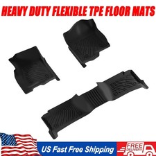 3pcs For 1999-2004 Chevrolet Silverado 1500 Heavy Duty Flexible Tpe Floor Mats 3pcs For 1999-2004 Chevrolet Silverado 1500 Heavy Duty Flexible Tpe Floor Mats