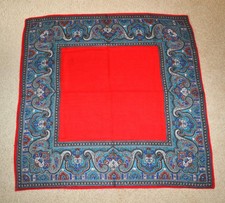 100 Acrylic Scarf  Vintage  Made in Japan  28" Square  EC