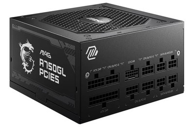 MSI MAG A750GL PCIE 5 750W ATX 3.1 Full Modular 80 Plus Gold Gaming Power Supply