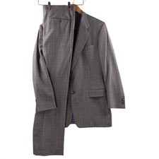 Loro Piana Tasmanian Super 120s Wool Hickey Freeman Mens 42L Plaid 2pc Suit