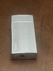 Vtg Lighter Case Ribbed Silver Metal Mini Bic Cover Holder Unused