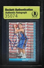 BAS 2005-06 Bowman Draft David Lee #143 Authentic Auto 3c7