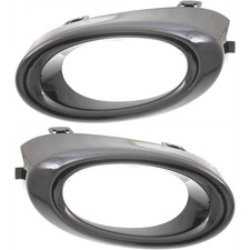 Fog Light Trim Set For 2013-2014 Honda Civic 1.8l Left Right Primed Plastic