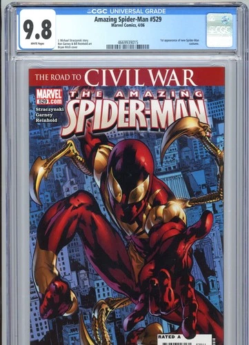 Amazing Spider-Man #529 CGC 9.8 WP New Costume Marvel Comics 2006