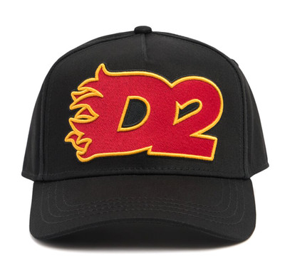 Dsquared2 Gothic Icon Baseball Cap Retro Logo Embroidered Black Unisex