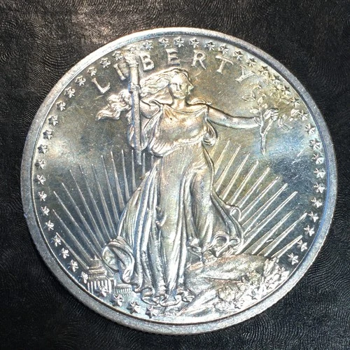 1oz Silver Bullion SAINT GAUDENS COIN STYLE We COMBINE SHIPPING #R879