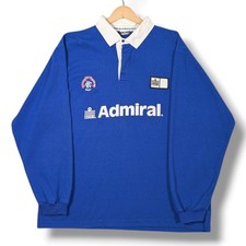 Vintage Rangers Admiral Rugby Shirt Mens XL 44" Blue 1990-1992 Football Jersey