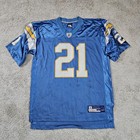 Reebok Vtg NFL San Diego Chargers Tomlinson #21 Football Jersey Size Large STAIN