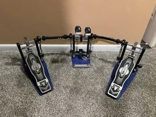 OFFSET Double Bass Drum Pedal/Older Blue Plate model/FANTASTIC CONDITION!!