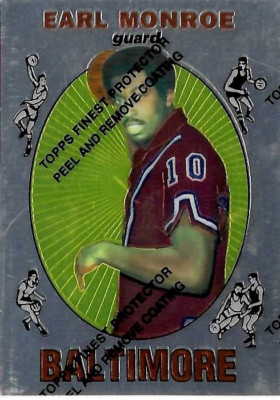 TCS 1444  1996 Topps Finest Chrome Reprint Earl Monroe  #31 of 50
