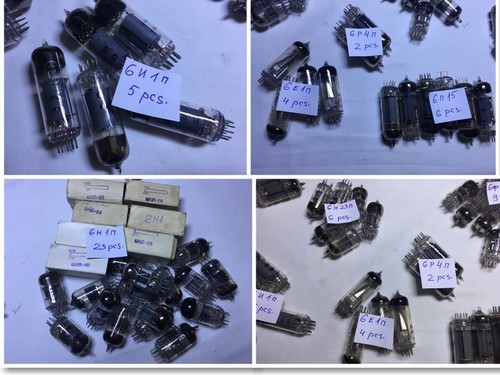 134 PCS USSR Vacuum Tube 1970's-90's TV Radio Lamp Vintage 6AH6, 6F36, 6485.... - Picture 12 of 12