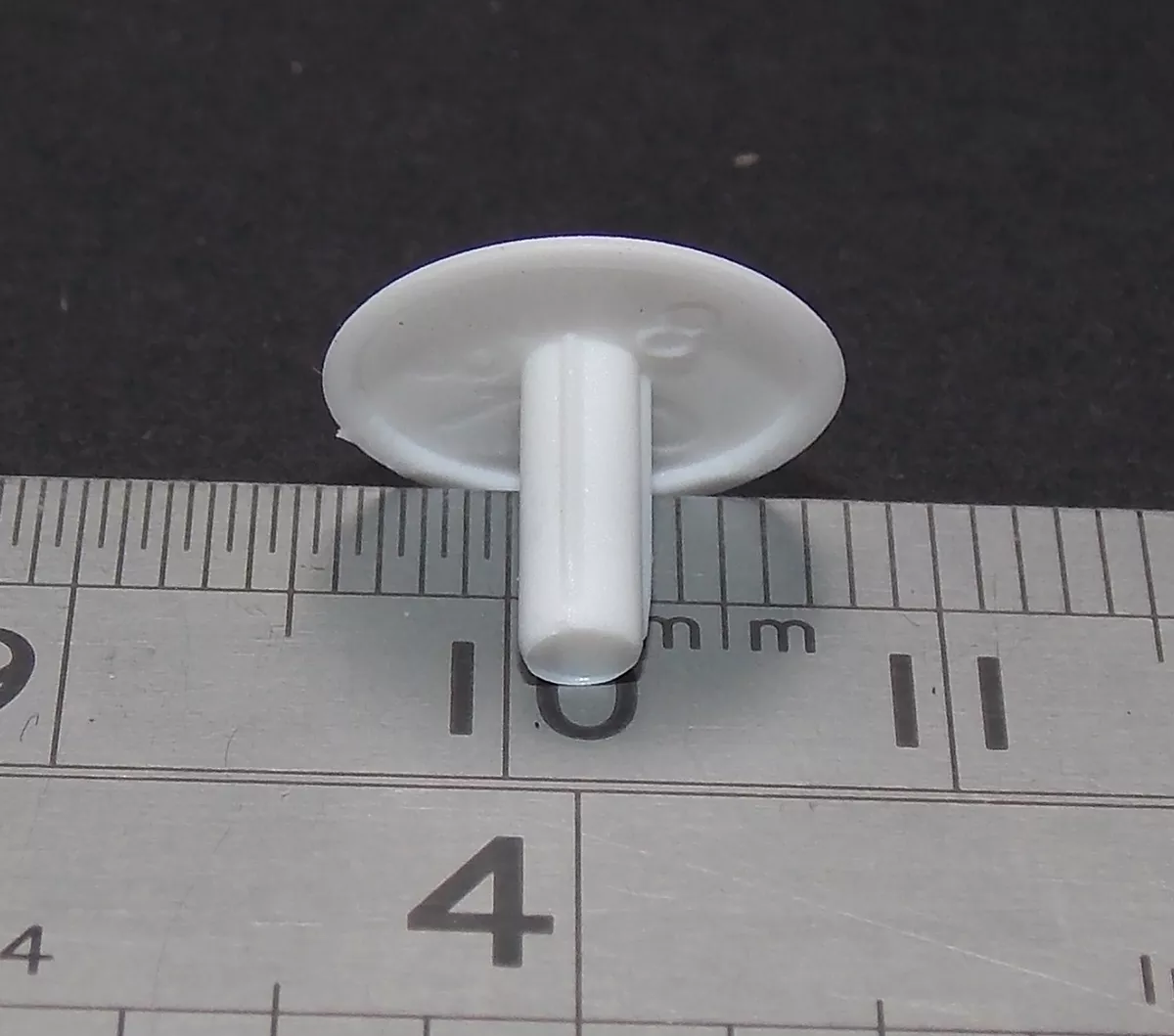 50 White Plastic Cover Caps for 3mm holes Shelf Plugs Fit Ikea