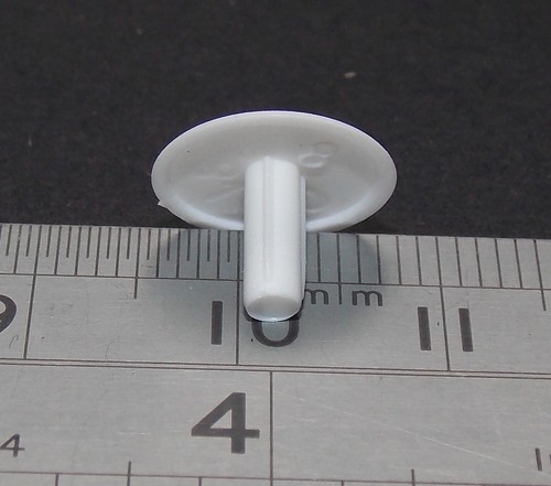 50 tapas de cubierta de plástico blanco para agujeros de 3 mm Los tapones de estantería se ajustan a la librería Ikea Billy - Imagen 2 de 4