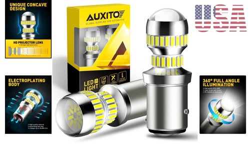 Premium 2057 LED Bulbs, 400% Brighter 6000K White, Canbus Error Free - 2 Pack - Picture 2 of 10