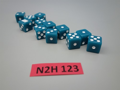 Dados Monument - 12 dados azules y blancos - Imagen 2 de 4