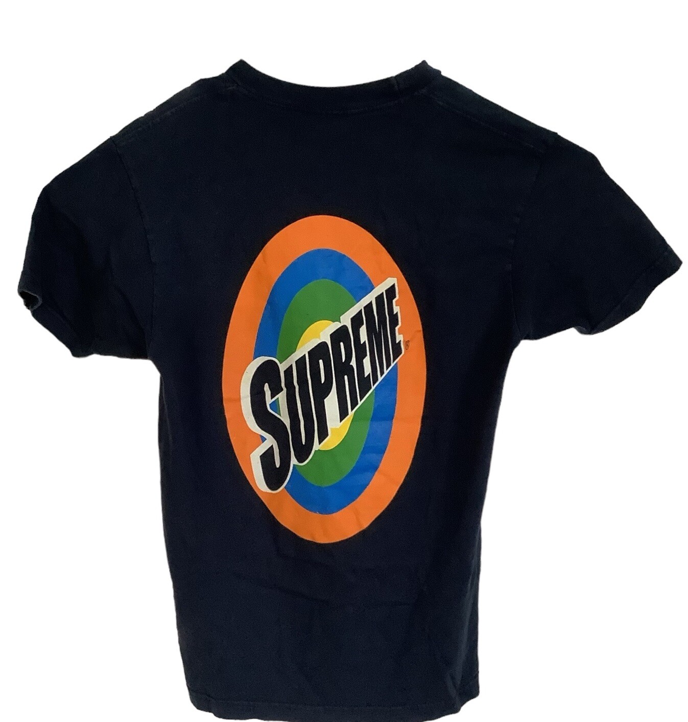 Supreme Spin Tide Logo T-Shirt Navy Sz Medium SS16