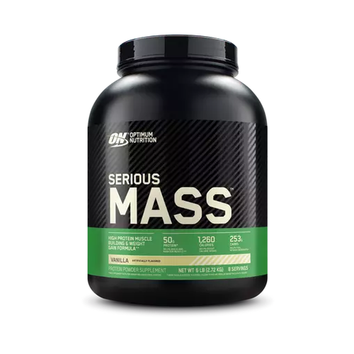 Optimum Nutrition, Serious Mass, Weight Gainer, Protein Powder, Vanilla 3lb