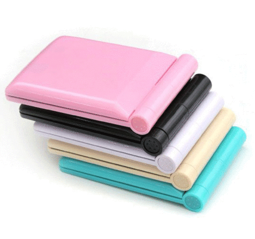 Makeup Compact Mirror Cosmetic Folding Portable Pocket with 8 LED Lights Lamps - Picture 5 of 12