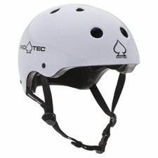 Pro-Tec Classic Certified Skate BMX Scooter Helmet Gloss White