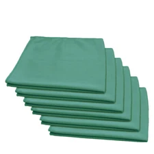 6 Pcs Microfiber Glass Window Auto Home Cleaning Towel 16"x16" Green