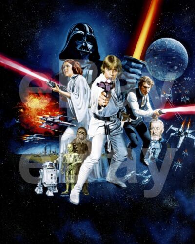 Star Wars: Episode IV - a New Hope (1977) Poster Artwork 10x8 Photo - Picture 1 of 1