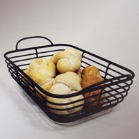 J & J Wire - Wire Serving Basket, Black on sale J & J Wire - Wire Serving Basket, Black on sale