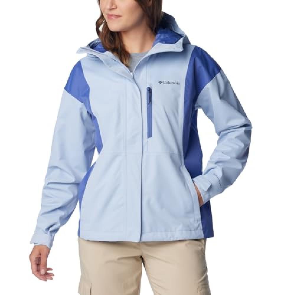 (TG. XL) Columbia Hikebound Jacket, Chaqueta de lluvia impermeable Donna, Whispe