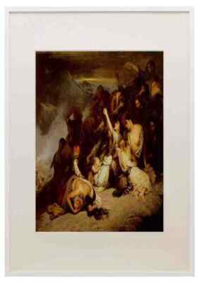 Scheffer Ary Battle A3 A4 gerahmter Druck Bild