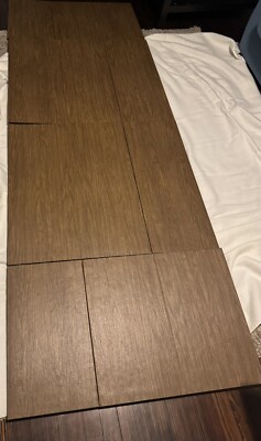 WOOD GRAIN CUSTOM DINING TABLE PADS /Protectors Felt Backing. 60-100  By 35 