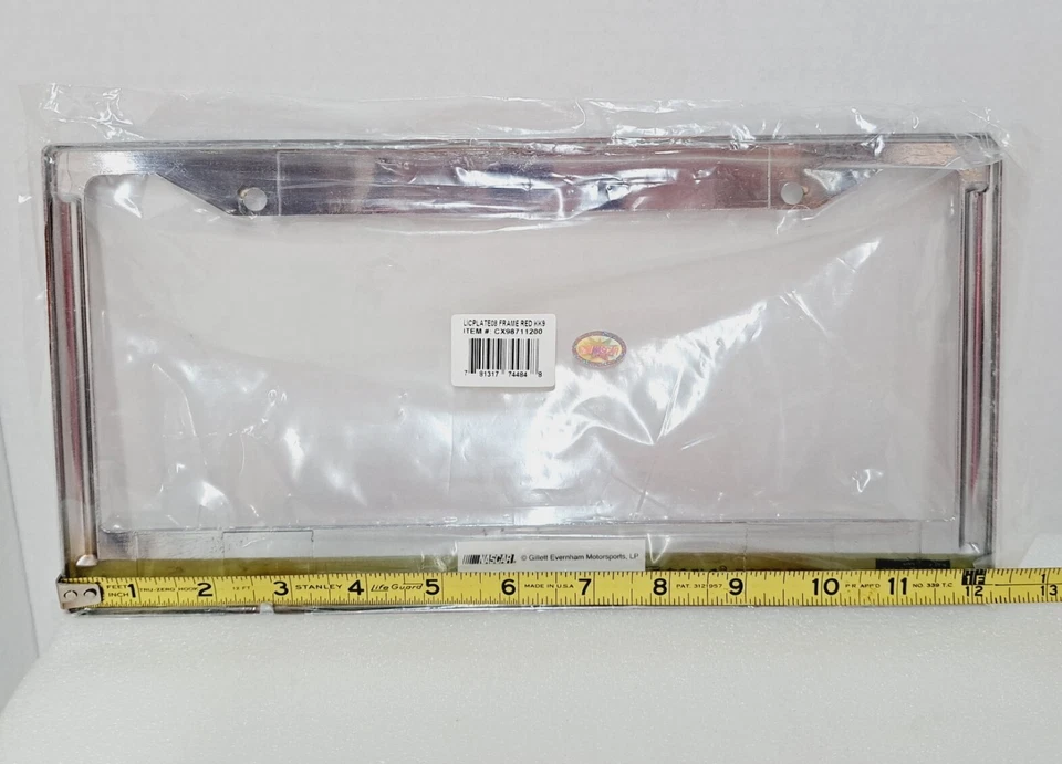 Offical NASCAR Kasey Kahne 9 Car Truck License Plate Frame Metal Chrome New - Image 4 of 4