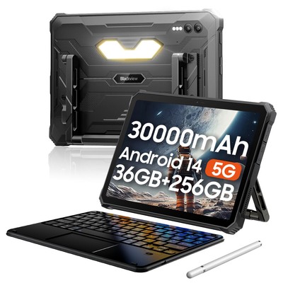 Blackview Active 10 Pro 5G Rugged Tablet 11 Inch 30000mAh 36GB+256GB 400 Lumen