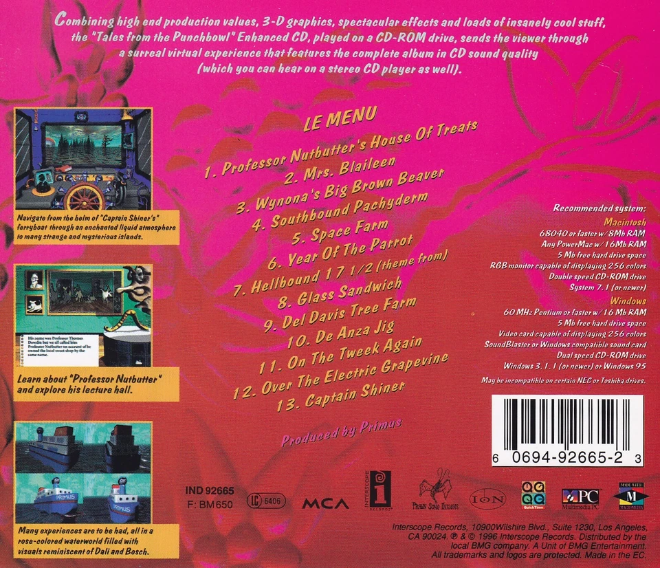 PRIMUS - CD - Tales From The Punchbowl - Bild 2 von 2