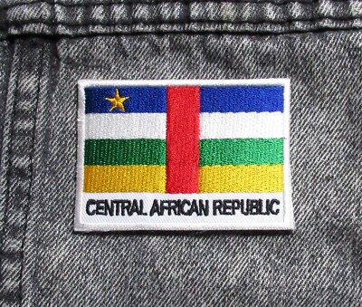 Patch Ricamato Bandiera Repubblica Centrafricana Da Cucire – Ecusson Militare