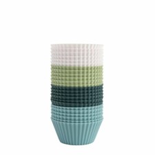 The Silicone Kitchen Reusable Silicone Baking Cups - Pack of 24