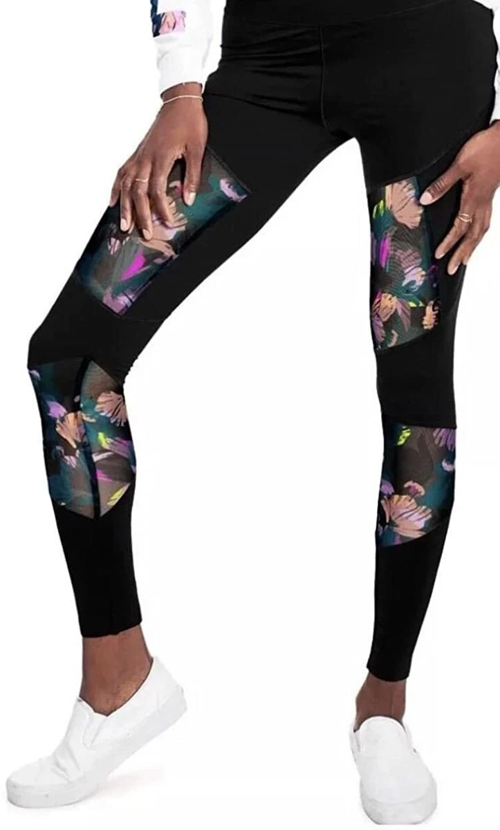 Floral mesh best sale leggings