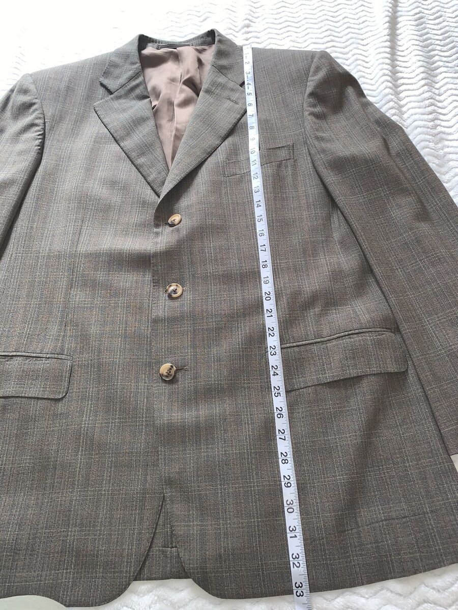 Ermenegildo Zegna Mens Sz 54 L Taglio Esclusivo 100% lana Ermenegildo Zegna Mens Sz 54 L Taglio Esclusivo 100% lana