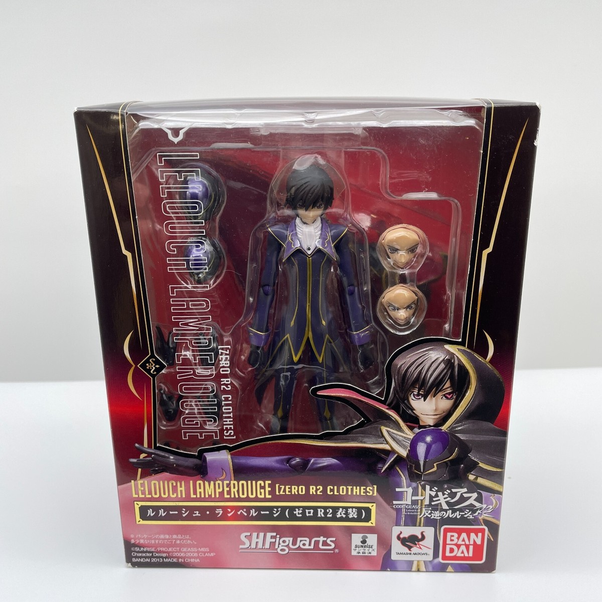 S.H.Figuarts Code Geass Lelouch Lamperouge zero R2 costume
