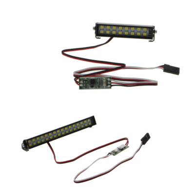 4/16/32/48 LED Light bar Roof Lamp Kit For SCX10 D90 TRX4 1/10 RC Crawler Car