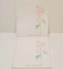 Dot Matrix 64 pg. Continuous Paper Season's Greetings Pointsettia Image 9.5"x11"