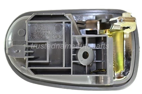 fits Mazda Inside Interior Inner Door Handle Right Passenger Side Gray Chrome Foto 2 de 2